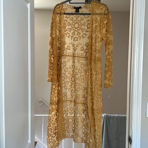 ORANGE LACE BEACH COVER UP SIZE MEDIUM